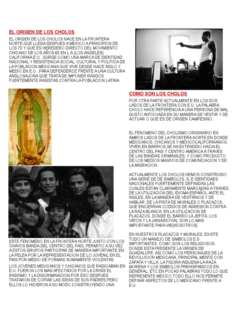 Investigacion Cholos Y Maras Chicano Sra 13 Prueba Gratuita