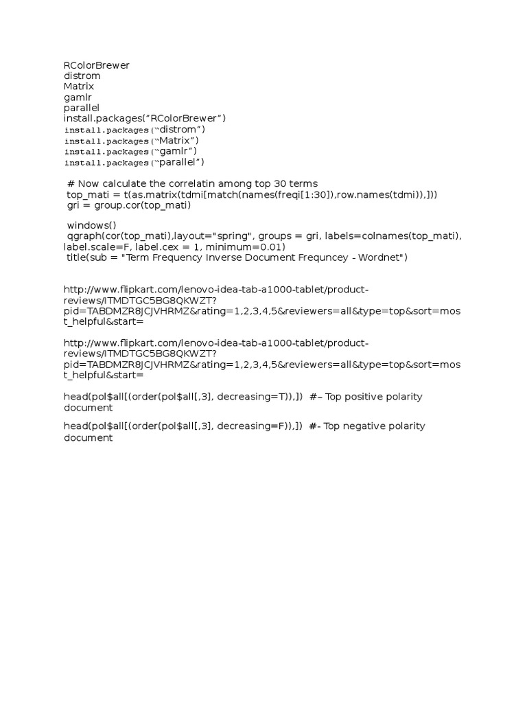 R Packages for Text Analysis and Visualization | PDF | Computers