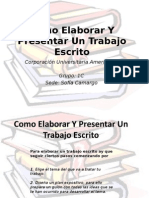 Como Elaborar Y Presentar Un Trabajo Escrito