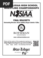 2015 NJSIAA Wrestling Tournament Final Brackets and Report