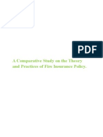 A Comparative Study On The Theory and Practices of Fire Insurance Policy