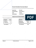 Course Evaluation Summary Reports