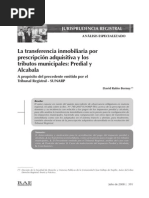 trasnferencia inmobiliaria por prescripcion adquisitiva