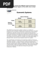 Compare and Contrast the Different Types of Economic Systems in Different Regions of the World