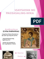 Pangkasaysayan NG Pagsasaling-Wika