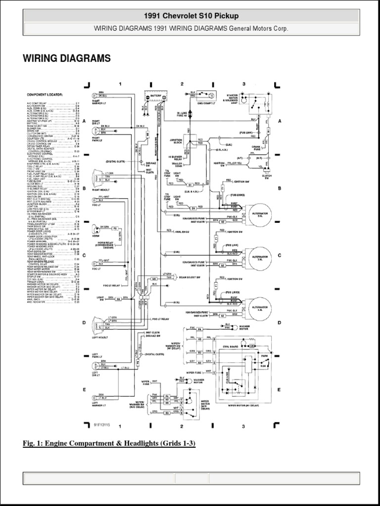 Chevrolet S10 Fuse Box - Wiring Diagram