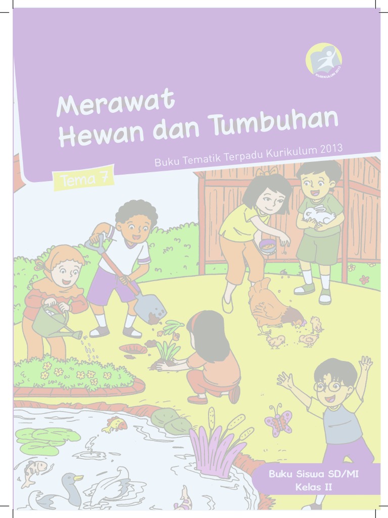 Buku Pegangan Siswa Sd Kelas 2 Tema 7 Merawat Hewan Dan