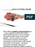 Communication in Public Health
