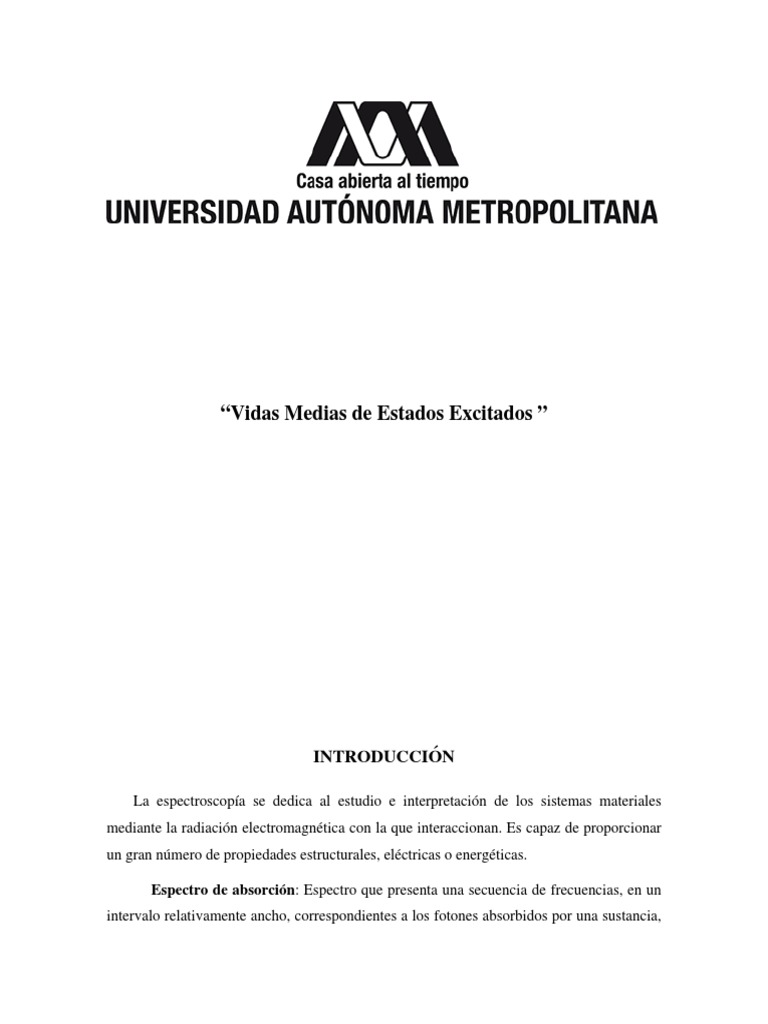 Espectroscopía de Fluorescencia | Fluorescence | Spectroscopy