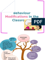 Behaviour Modifications