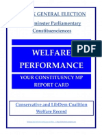 Uk General Election MP Report Card On Welfare Performance