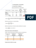 Biodigesto, Calculo de Volumen