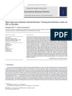 Din1More Than Just National Cultural Distance: Testing New Distance Scales On FDI in Slovakia