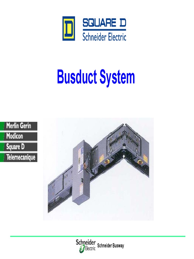 Schneider Busduct System Overview | PDF | Electrical Wiring | Insulator ...