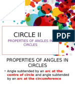 Circle Ii: Properties of Angles in Circles