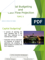 Capital Budgeting and Cash Flow Projection: Topic 5