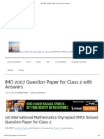 IMO 2007 Question Paper for Class 2 with Answers.pdf