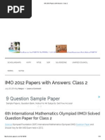 Download IMO 2012 Papers with Answers_ Class 2pdf by Pravin Tambe SN258110152 doc pdf