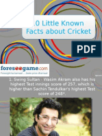 10 Lesser Known Facts of Cricket