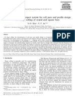 A Knowledge-based Expert System for Roll Pass and Profile Design for Shape Rolling of Round and Square Bars (1)