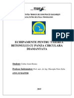 Echipamente Pentru Tăierea Betonului Cu Pânză Circulară Diamantată - Ciubuc Ionut-Remus