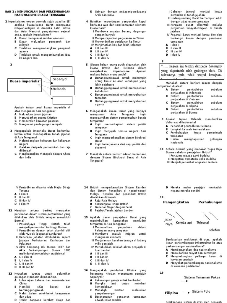 Format Soalan Esei Sejarah Spm - Selangor i