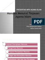 Penciptaan Manusia Dalam Ajaran Agama Islam