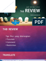 MS WORD 2010 - The Review Tab