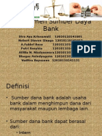 Manajemen Sumber Daya Bank