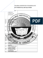 Maharaja Surajmal Institute of Technology: Student Personal Detail Form