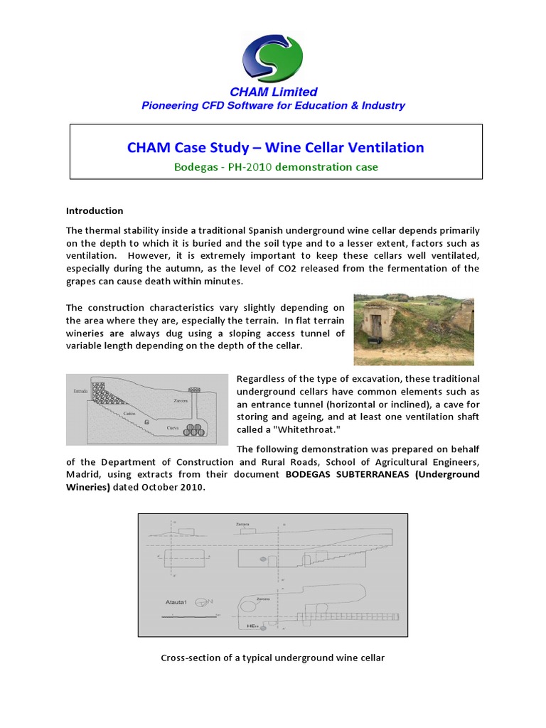 CCS Wine Cellar Ventilation PDF Basement Winery