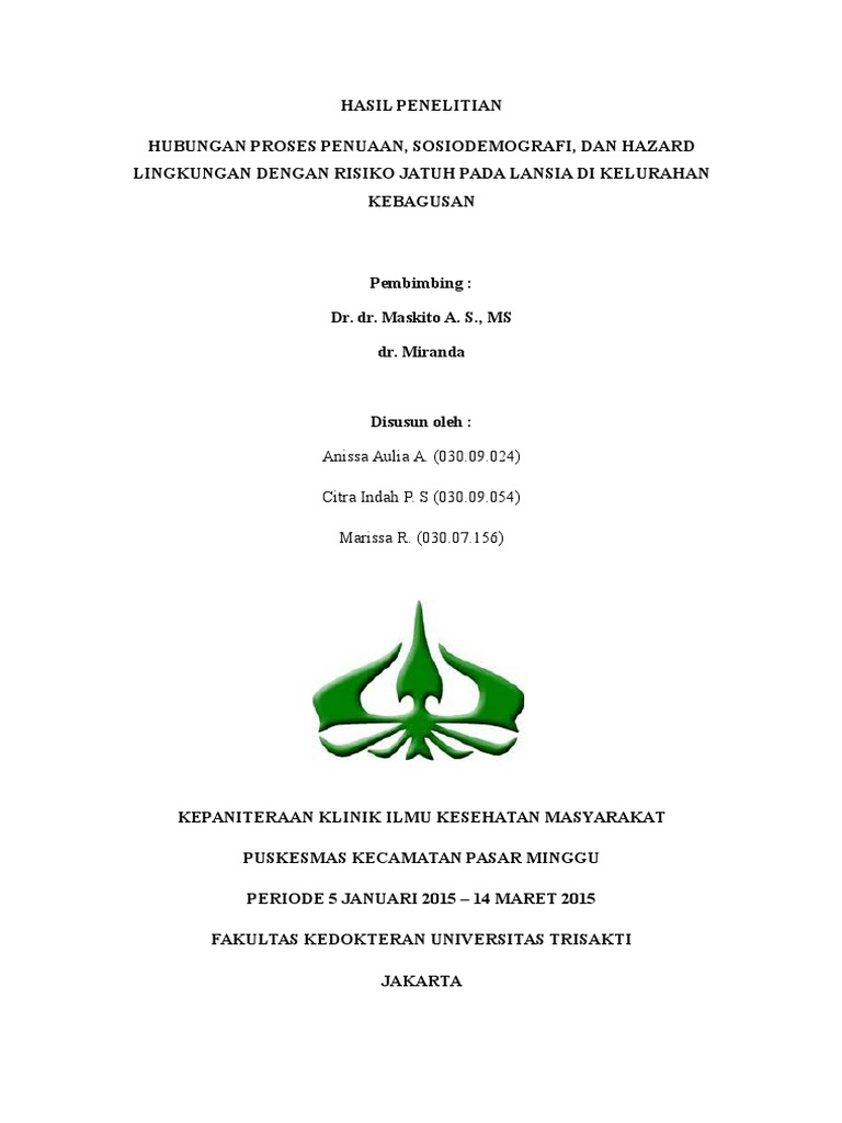 Cover Makalah Trisakti
