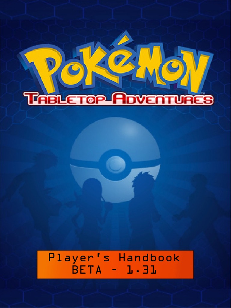 Pokémon Tabletop Adventures Players Handbook, PDF, Pokémon