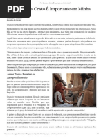 Por Que Jesus Cristo É Importante Em Minha Vida