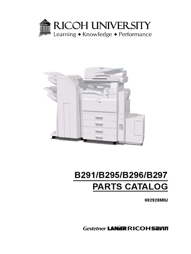 Kaservis.com Manuales Tecnicos Ricoh Fotocopiadorasbyn 3500-4500 MP 3500  4500-Manual Partes | Clutch | Belt (Mechanical)