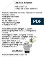 Doa khatam Al-Quran