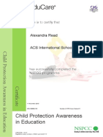 Child Protection Awareness in Education 2013-2014