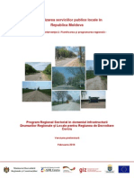 Proiectul Programului Regional Sectorial în domeniul infrastructurii Drumurilor Regionale și Locale