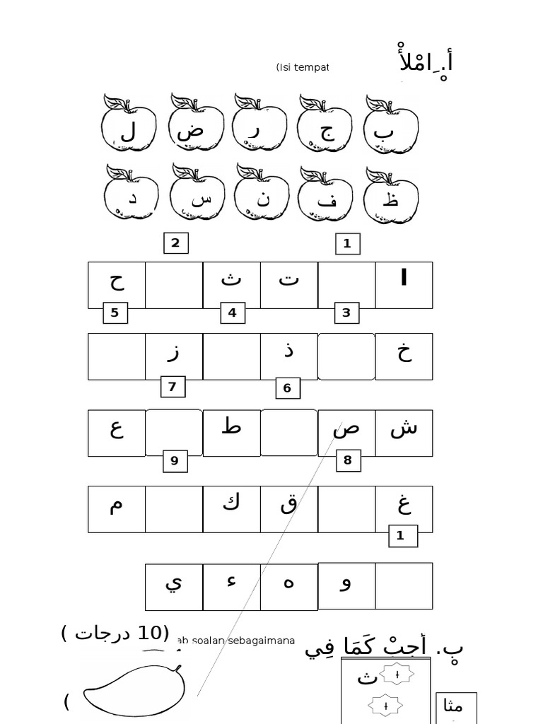 PK 1 Bahasa Arab Tahun 1