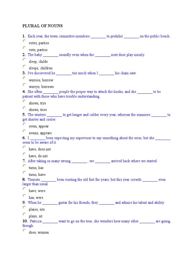 Understanding Plural Forms of Nouns | PDF | Home & Garden