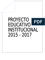 Proyecto Educativo Institucional 2015 - 2017 111111111111