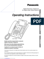 Panasonic Operating Instructions