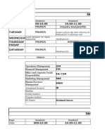 TAPMI School of Business MBA Timetable