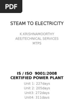 Steam to Electricity