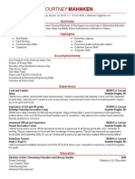 Courtney Mahnken Resume