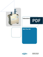 Instructiuni de Utilizare Aparat de Sudura MSA PLUS 350 GF