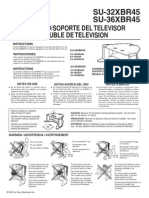 Sony su36xbr45 Manual