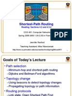 Shortest-Path Routing: Reading: Sections 4.2 and 4.3.4