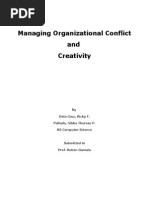 Managing Organizational Conflict and Creativity