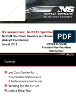 NS Locomotives: An NS Competitive Advantage: Norfolk Southern Investor and Financial Analyst Conference